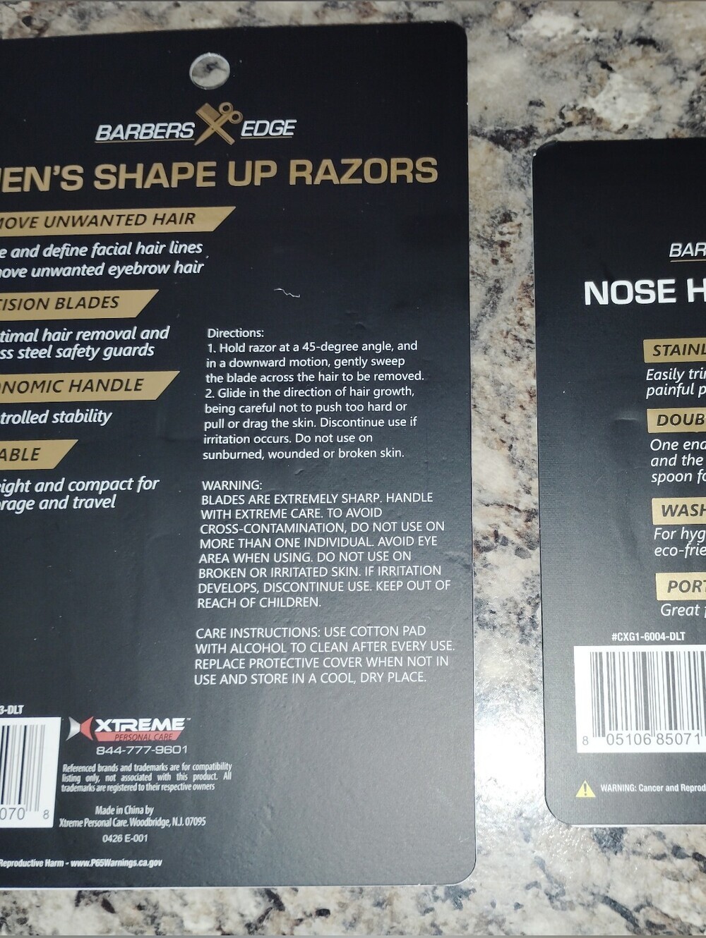 Barbers Edge Grooming Set – Men's Shape Up Razors & Nose Hair Trimmers (NWT) - Picture 4 of 6